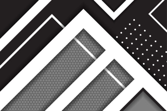 Black Grey Geometric Background for Modern Design