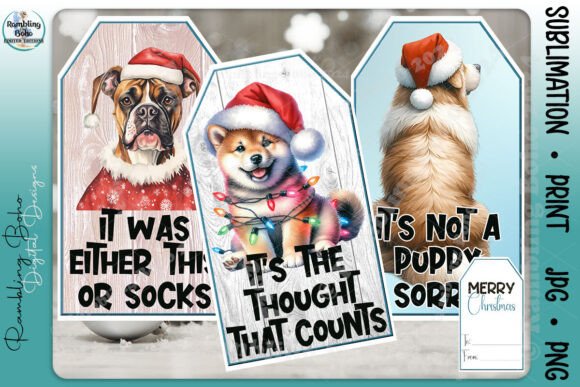 Christmas Holiday Dog Gift Tag Bundle 1: A Strategic Asset for Creators and Small Businesses
