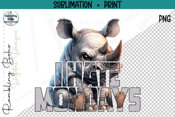 I Hate Mondays Split Design Tumbler Wrap