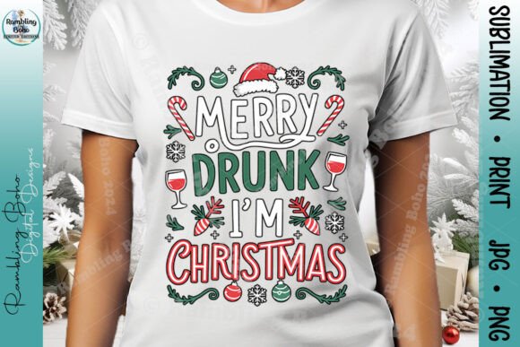Merry Drunk I'm Christmas Decorative PNG: A Guide for Creators