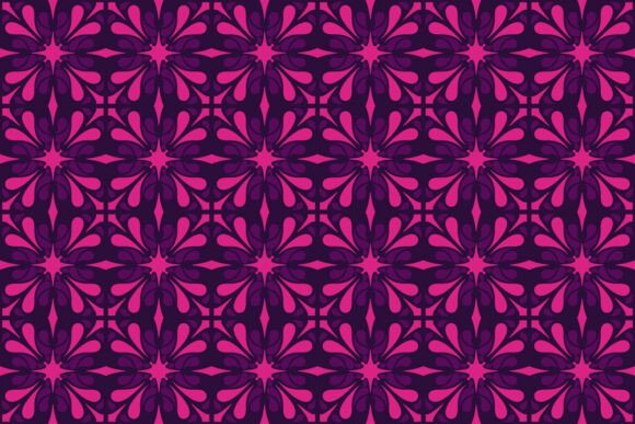 Pink Purple Batik Seamless Pattern