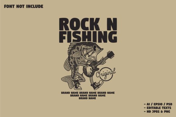 Retro Bass Fish Guitarist Mascot: A Strategic Asset for Brand Identity